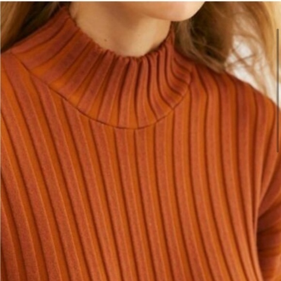 Free People Rust Balloon Sleeve Top - Picture 3 of 6